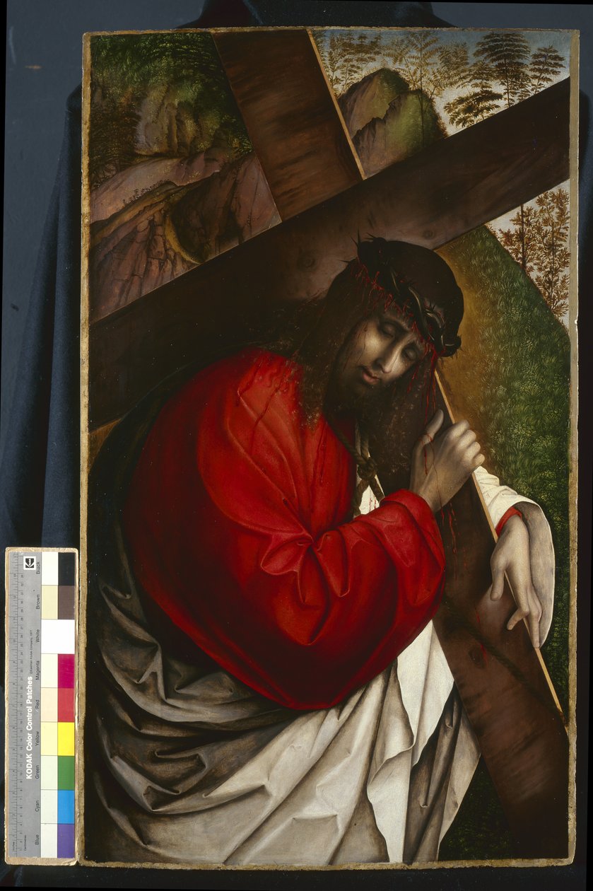Kristus bär korset, 1507-08 av Francesco Zaganelli di Bosio