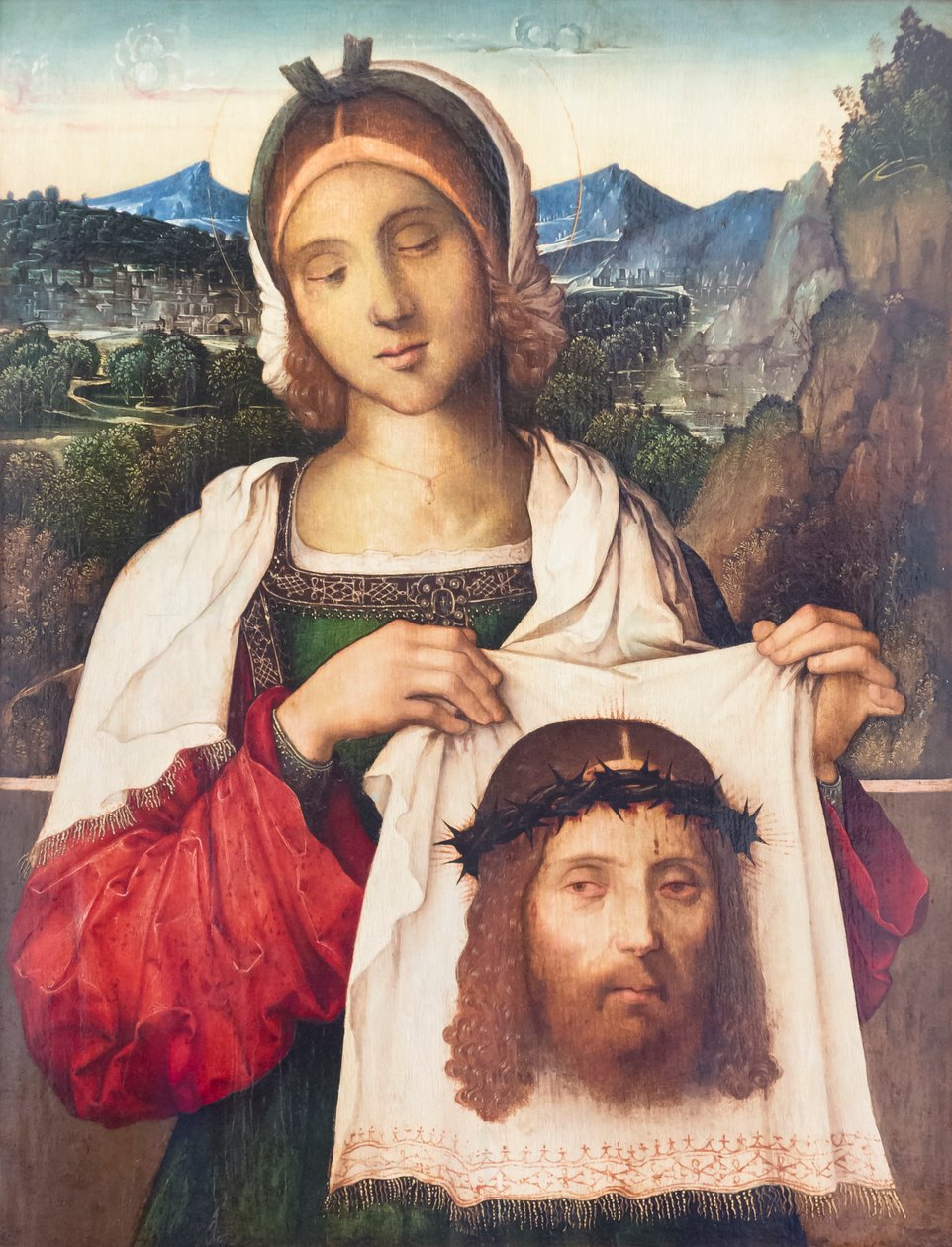 Veronica (olja på panel) av Francesco Zaganelli di Bosio