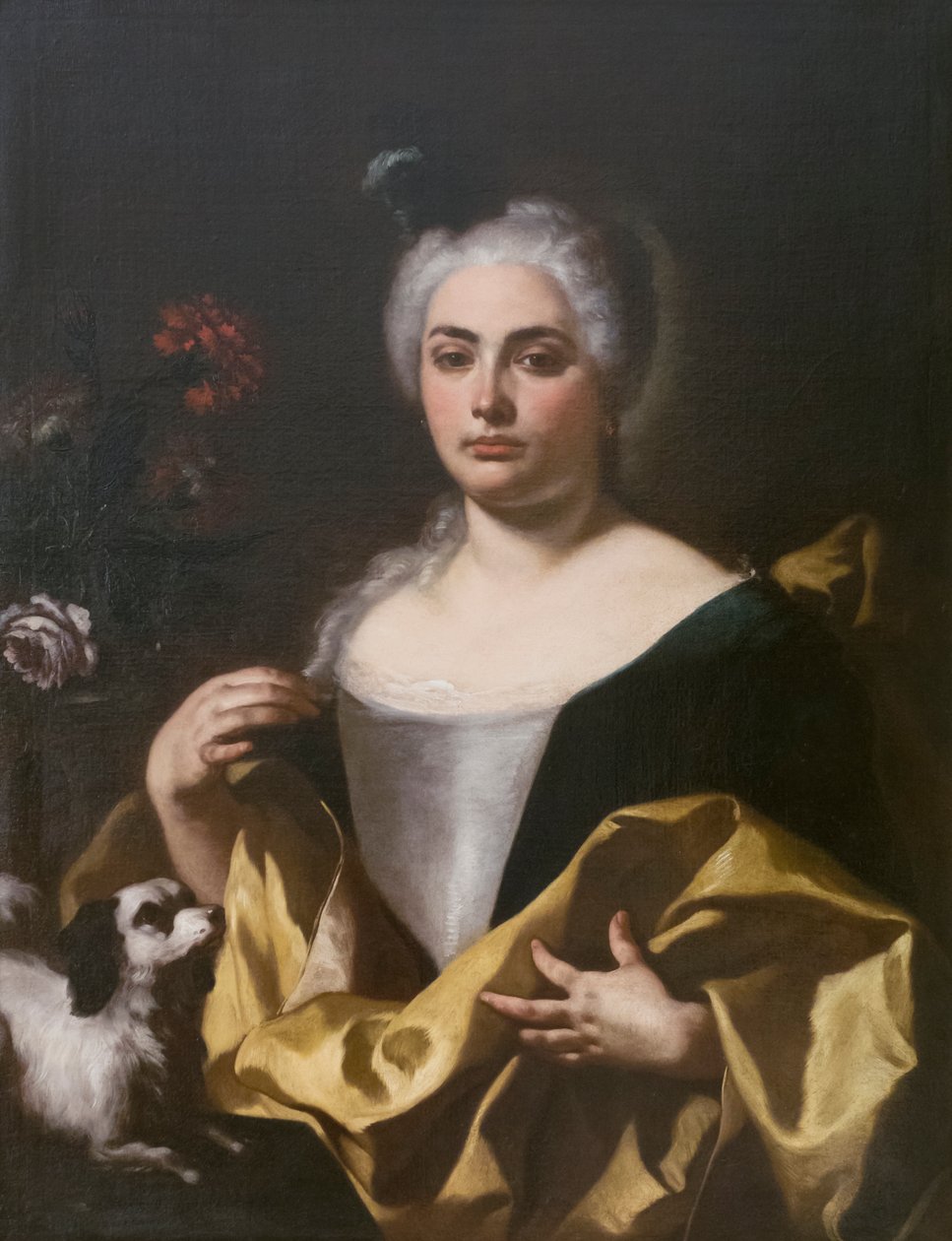 Porträtt av målarens hustru av Francesco de Mura