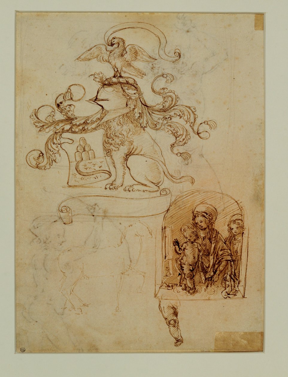 Heraldiska element ... av Francesco di Simone (attr. to)