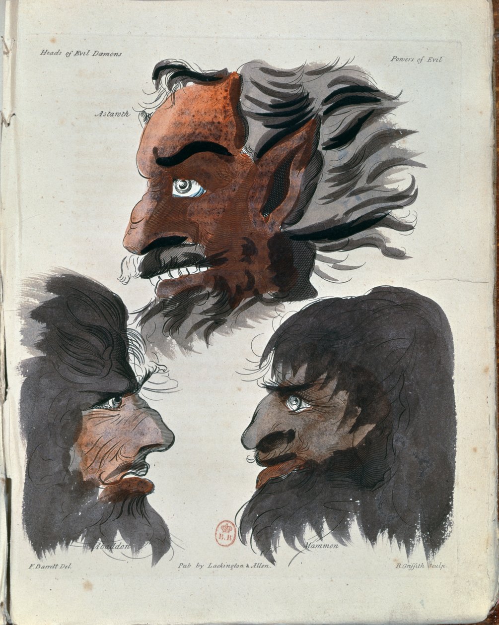 Astaroth, Abaddon och Mammon, tre demoner från 