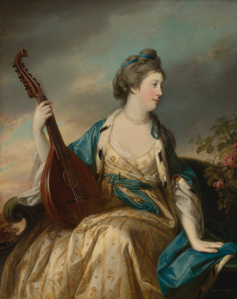 Alice, Countess of Shipbrook oil on canvas av Francis Cotes
