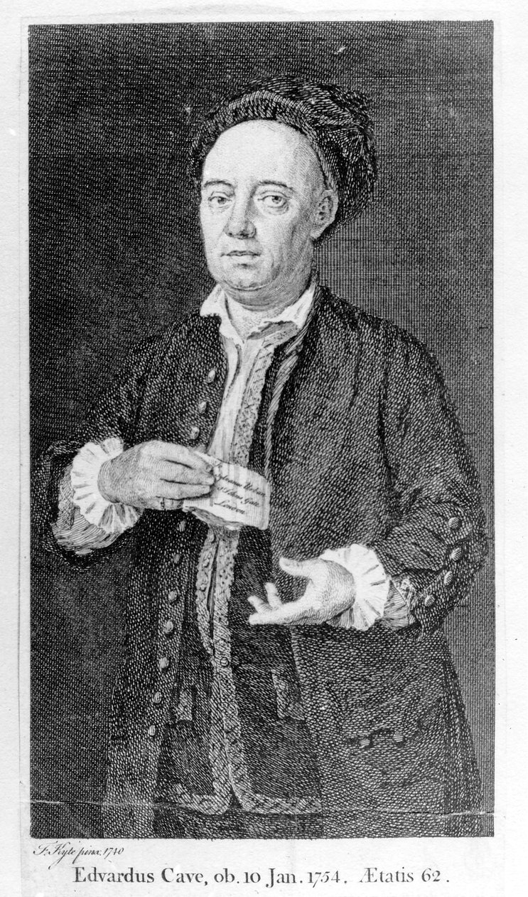 Edward Cave, tryckt 1754 av Francis Kyte