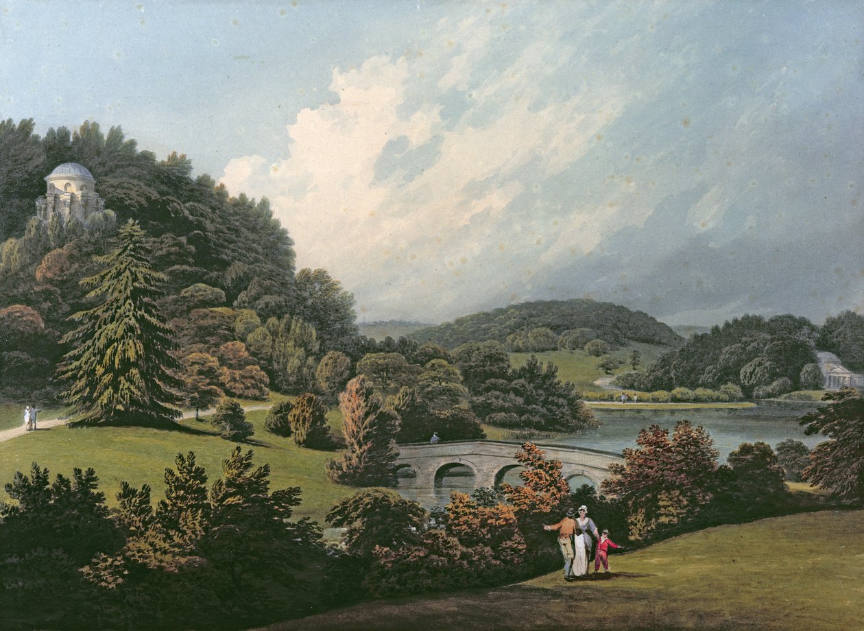 Stourhead av Francis Nicholson