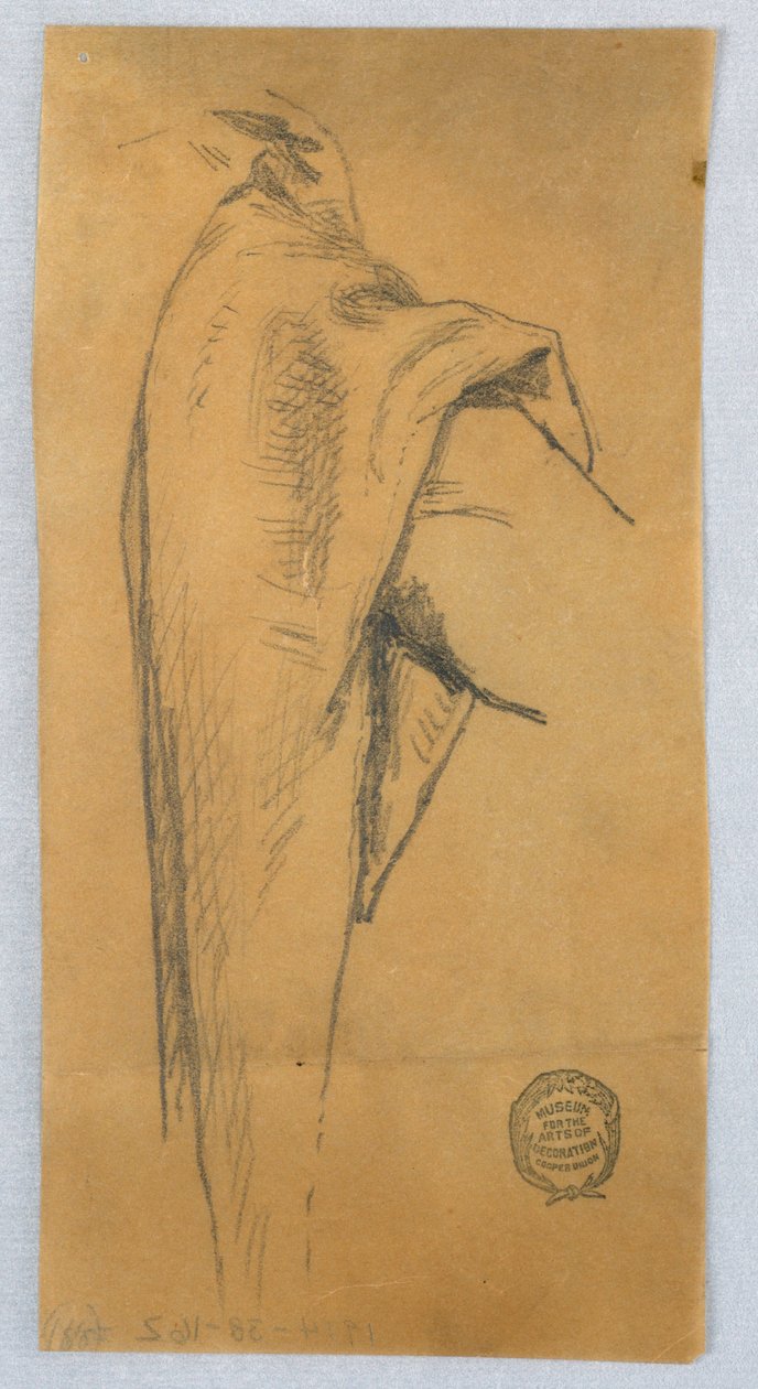 Draperistudie av Francis Augustus Lathrop