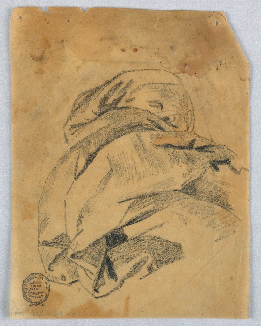 Draperistudie av Francis Augustus Lathrop