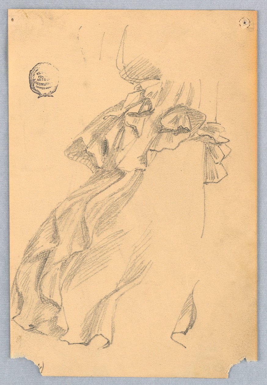 Draperistudie av Francis Augustus Lathrop