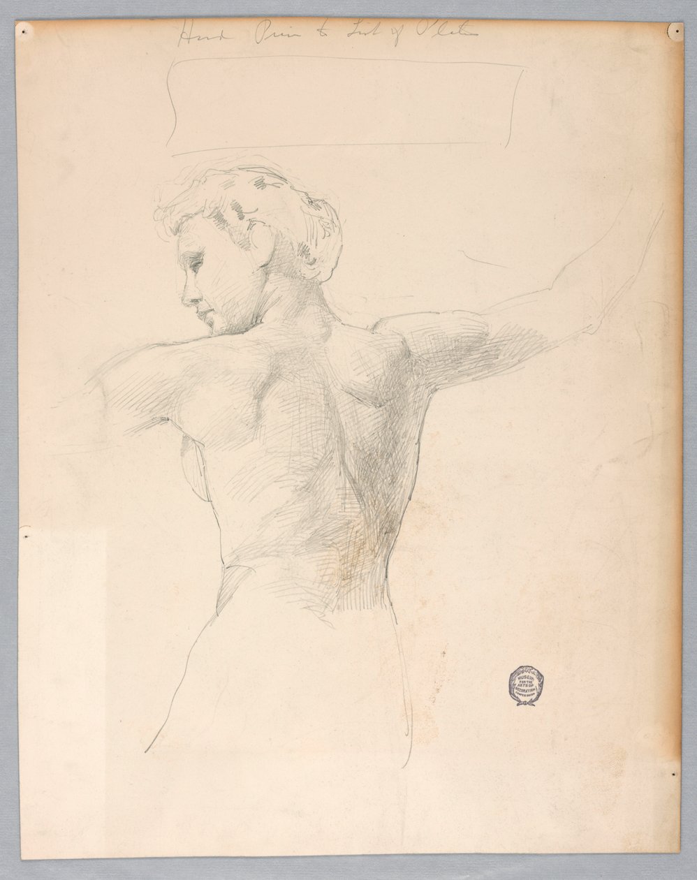 Skiss för "Natt" av Francis Augustus Lathrop