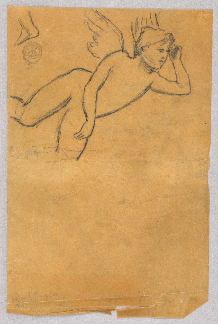 Skiss för Putto av Francis Augustus Lathrop