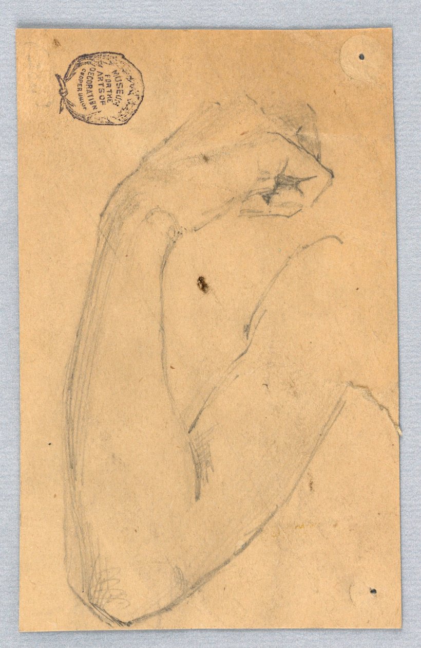 Skiss av höger arm av Francis Augustus Lathrop