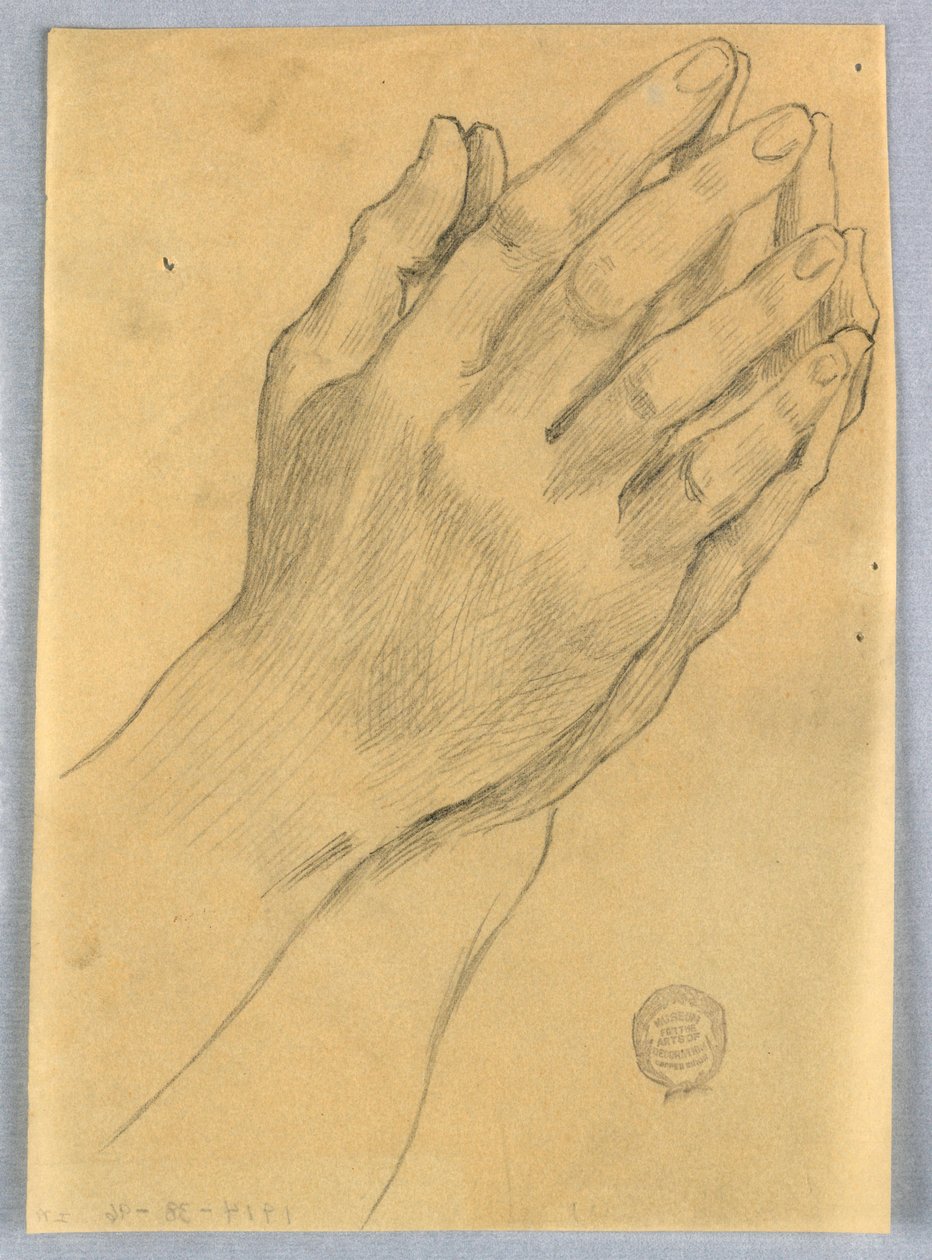 Studie av händer av Francis Augustus Lathrop