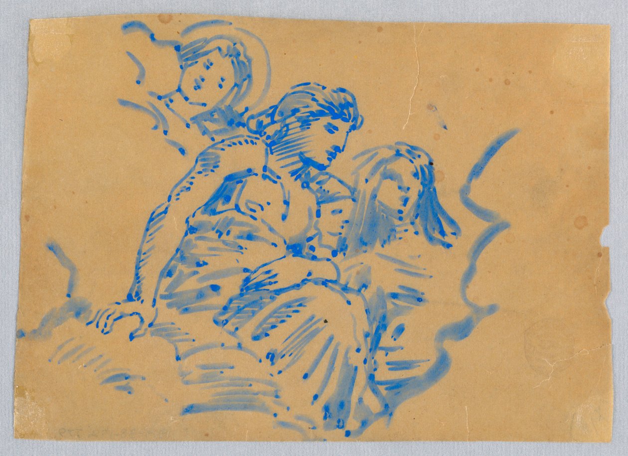 Studie av himmelska figurer av Francis Augustus Lathrop