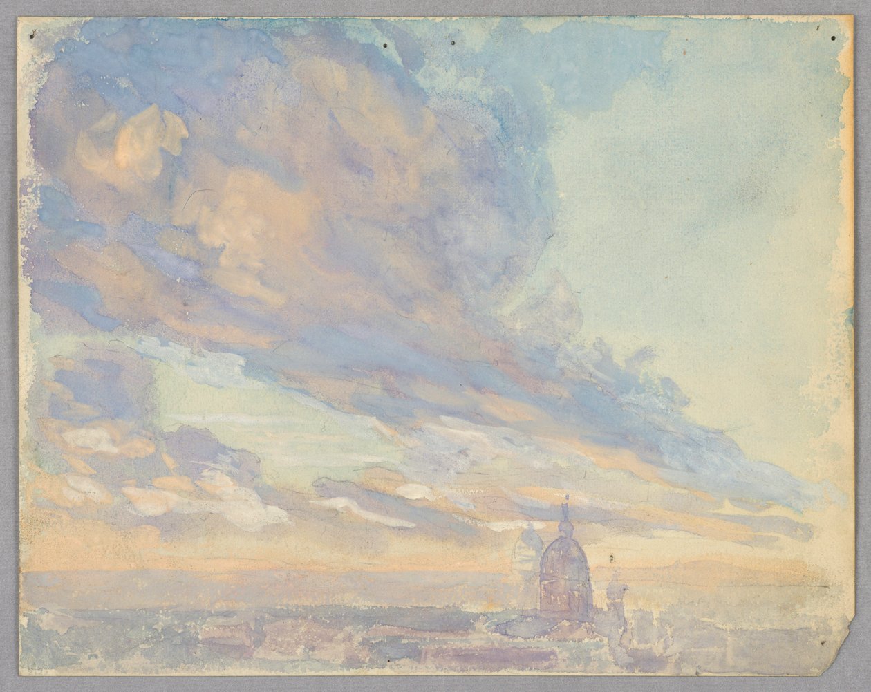 Studie av moln, Rom, Italien av Francis Augustus Lathrop