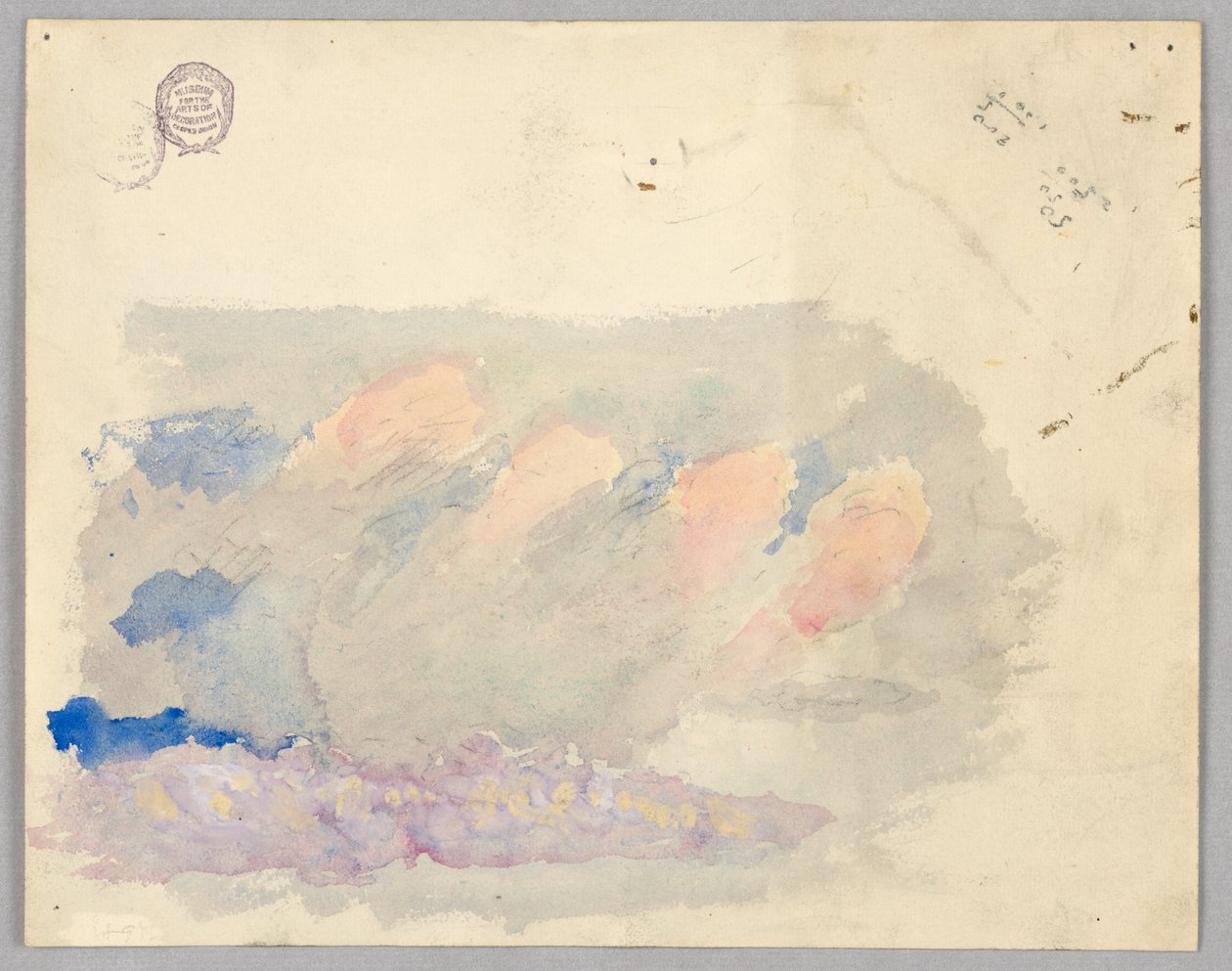 Studie av moln, Rom, Italien av Francis Augustus Lathrop