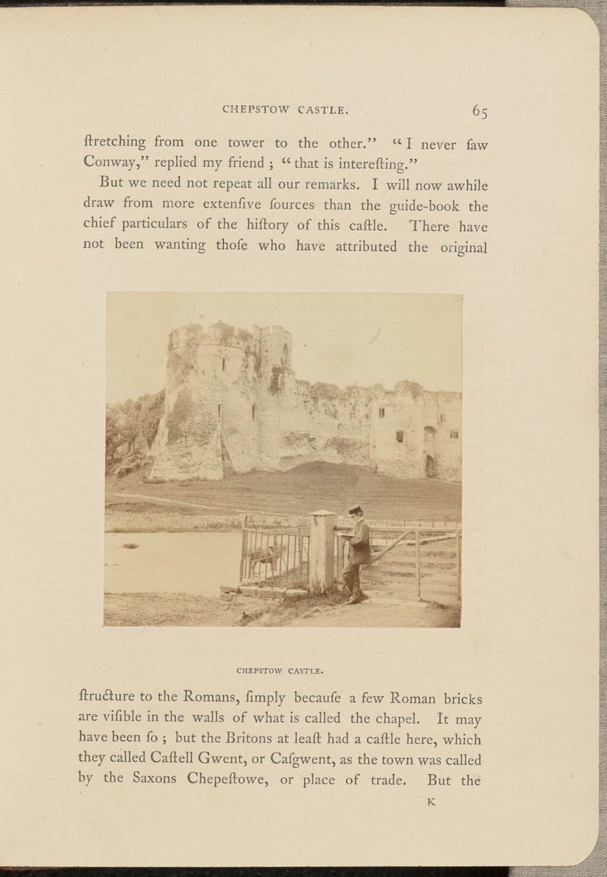 Chepstow slott av Francis Bedford