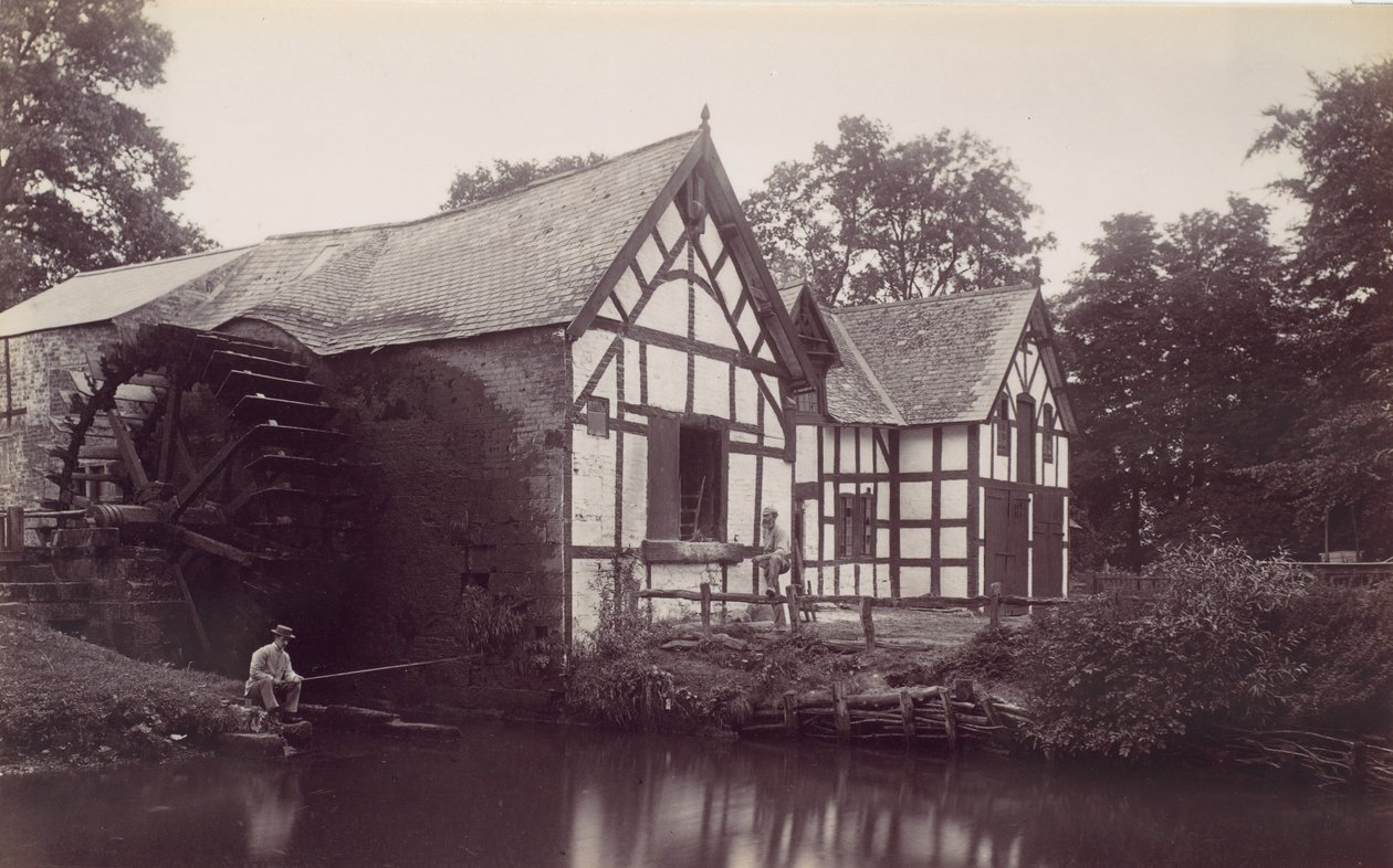 Wrexham, Rossett Mill, 1870-talet. av Francis Bedford