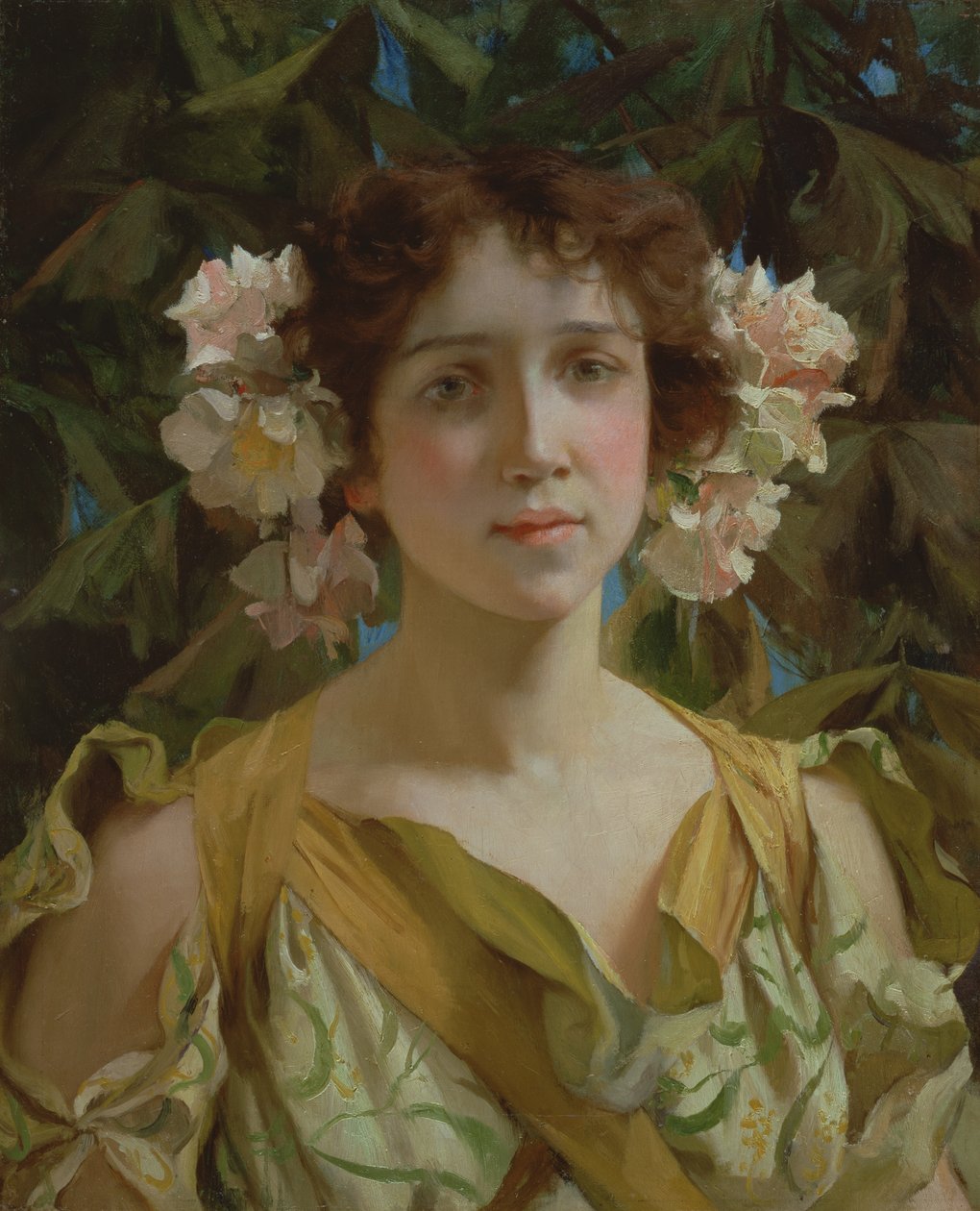 Springtime (olja på duk) av Francis Coates Jones
