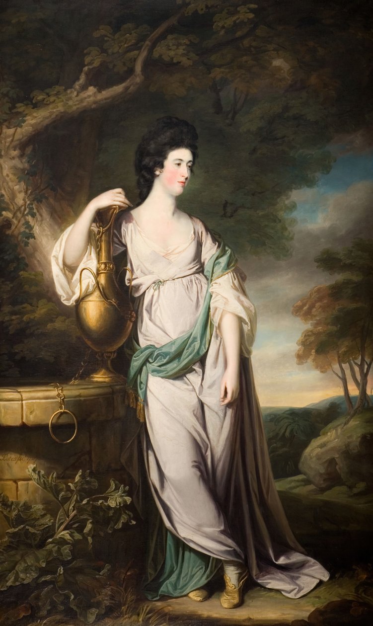 Porträtt av fröken Catherine Eld, 1767. av Francis Cotes