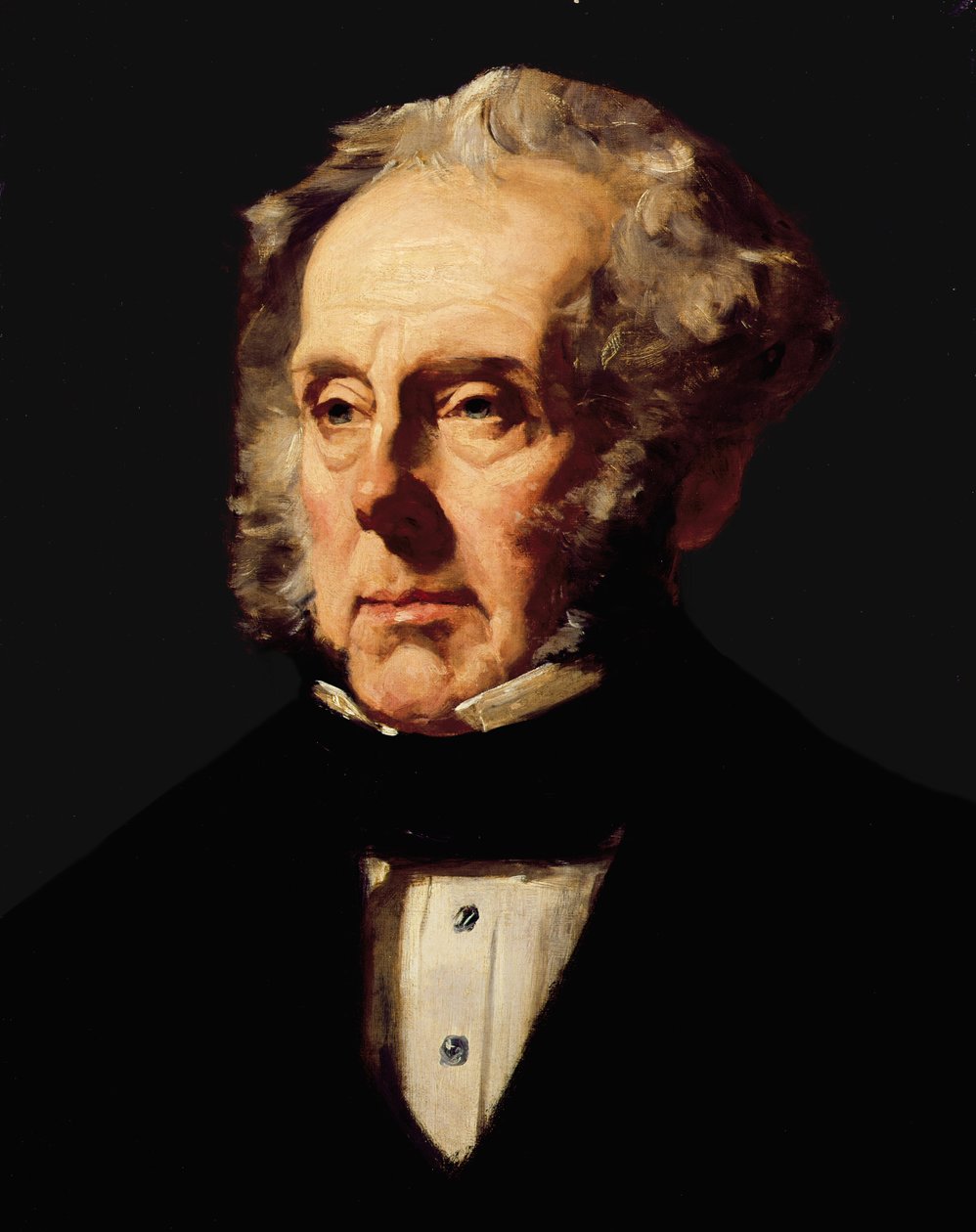 Henry John Temple, 3:e Viscount Palmerston, c.1855 av Francis Cruikshank