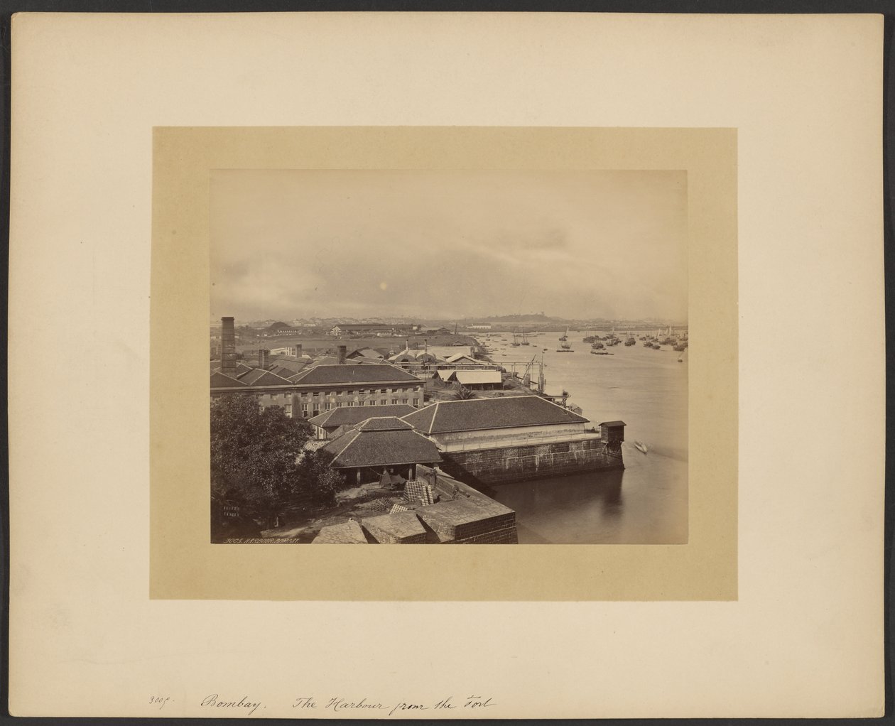 Hamn, Bombay av Francis Frith
