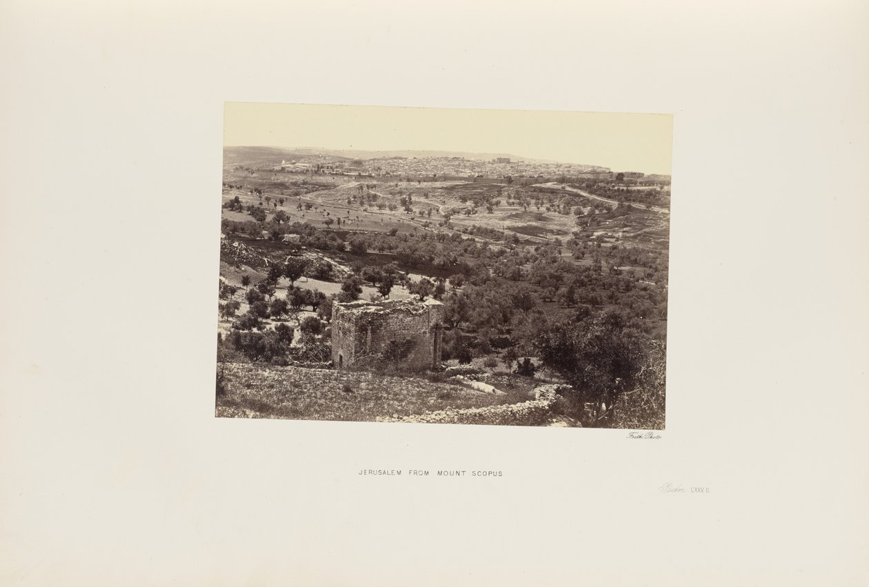 Jerusalem från Scopusberget av Francis Frith