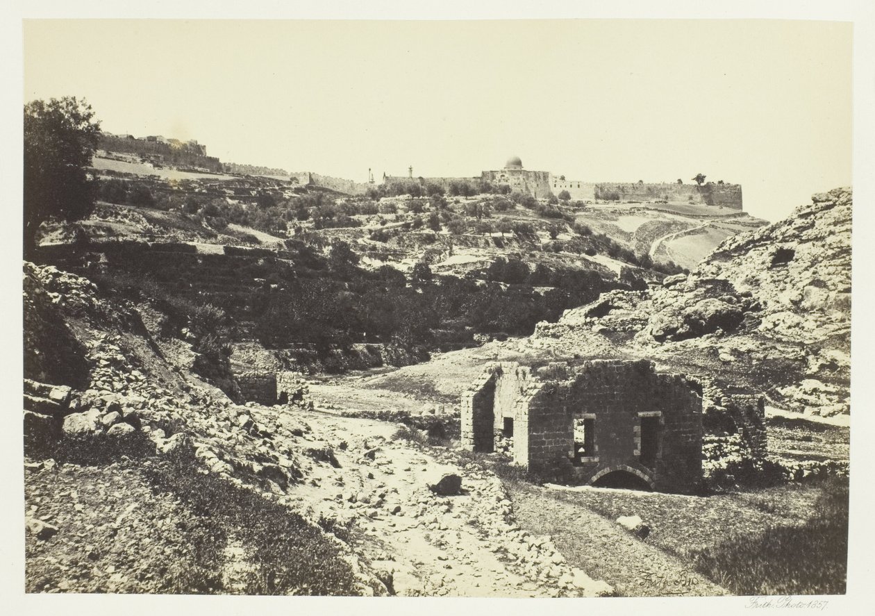 Jerusalem från muren i En-Rogel av Francis Frith