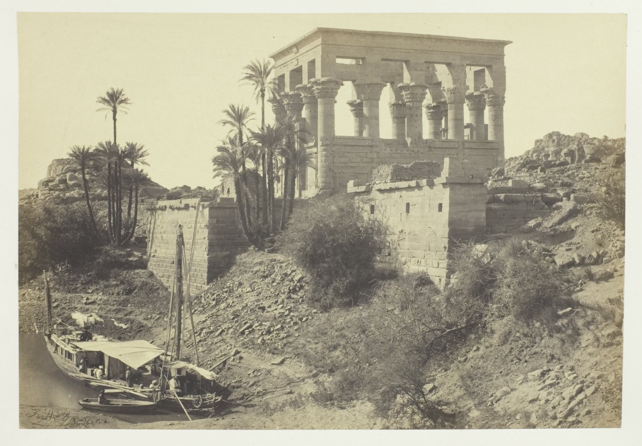 Pharoahs säng, ön Philæ av Francis Frith