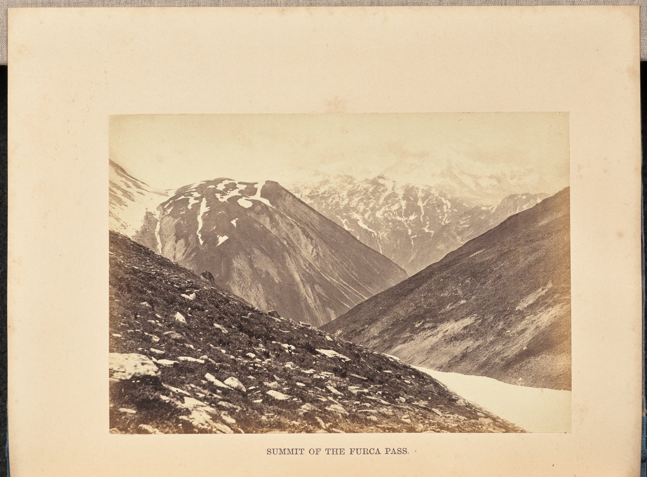 Toppen av Furca-passet av Francis Frith
