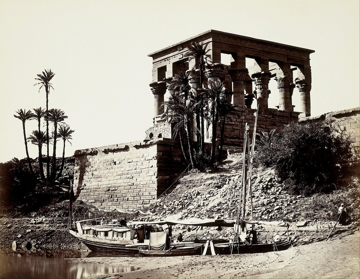 Hypaethral-templet, Philae (Egypten) av Francis Frith