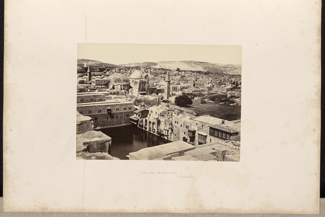 Hiskias pool, Jerusalem av Francis Frith