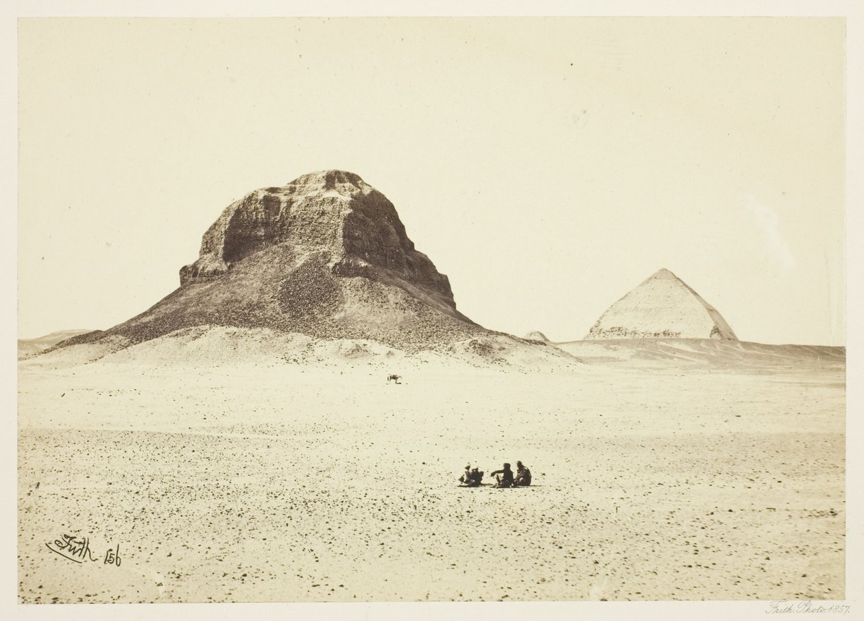 Pyramiderna i Dahshur av Francis Frith