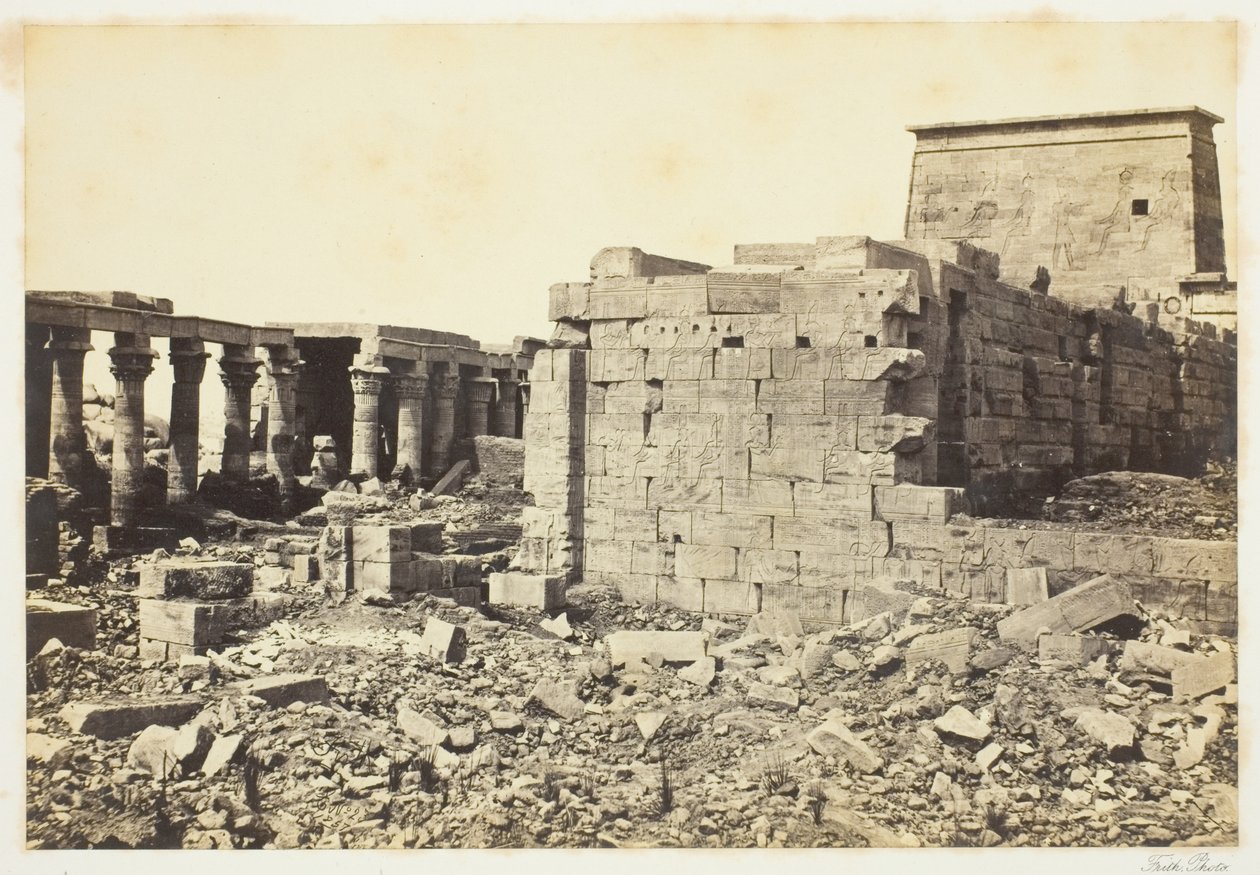 Utsikt över ön Philae av Francis Frith