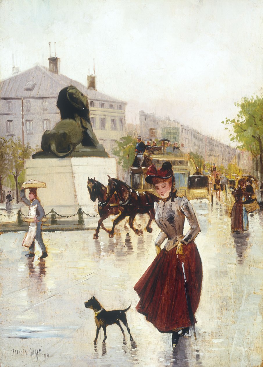 Paris Street Scene, 1890 av Francis Garat