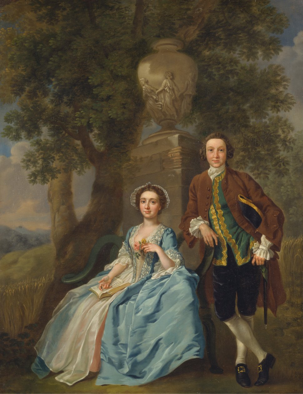 George och Margaret Rogers av Francis Hayman