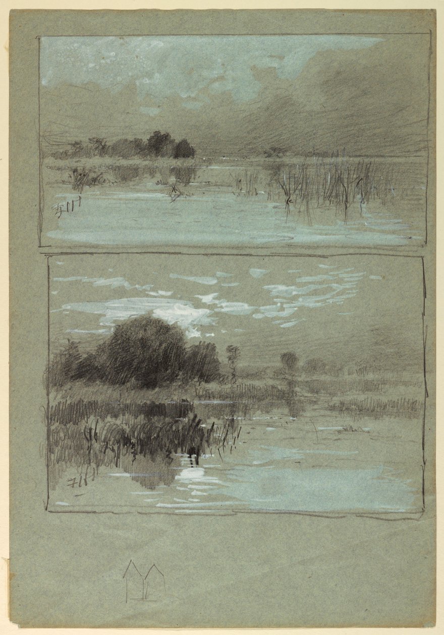 Studie av sjön av Francis Hopkinson Smith