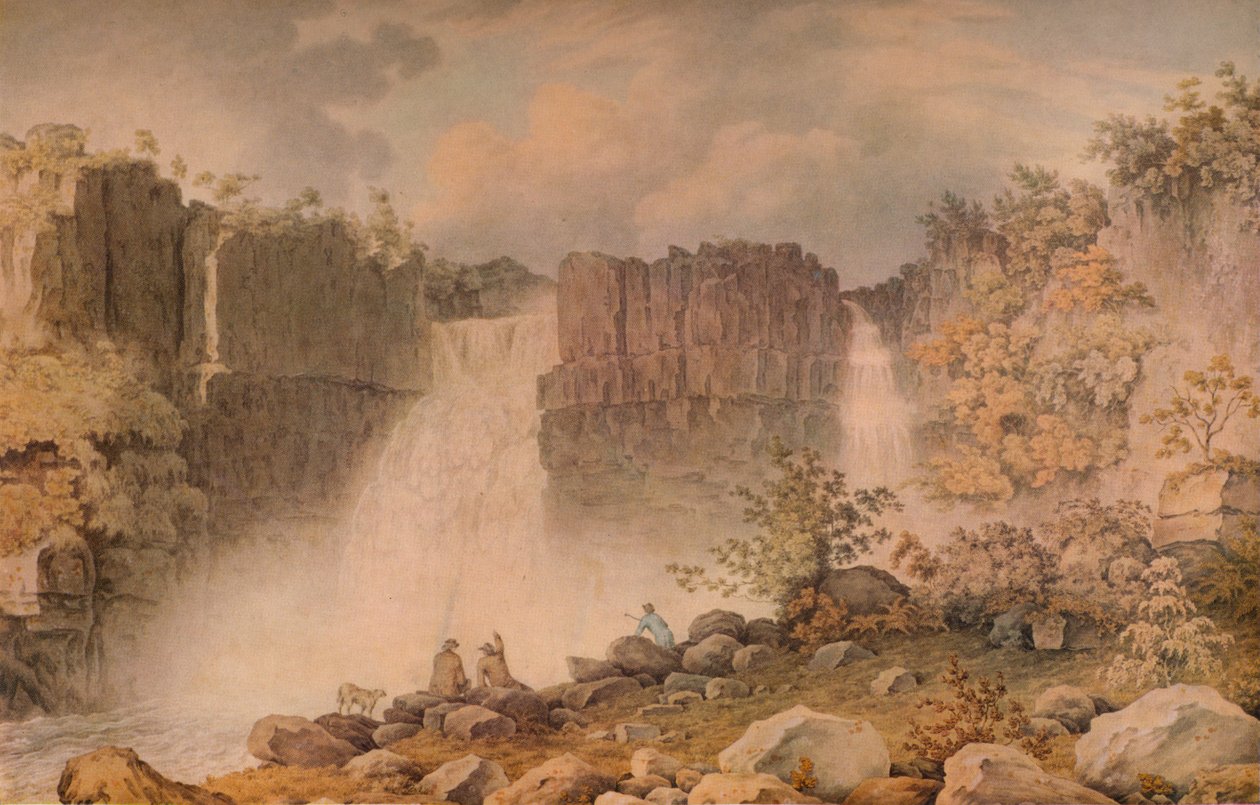 High Force, Teesdale, c1807 av Francis Nicholson