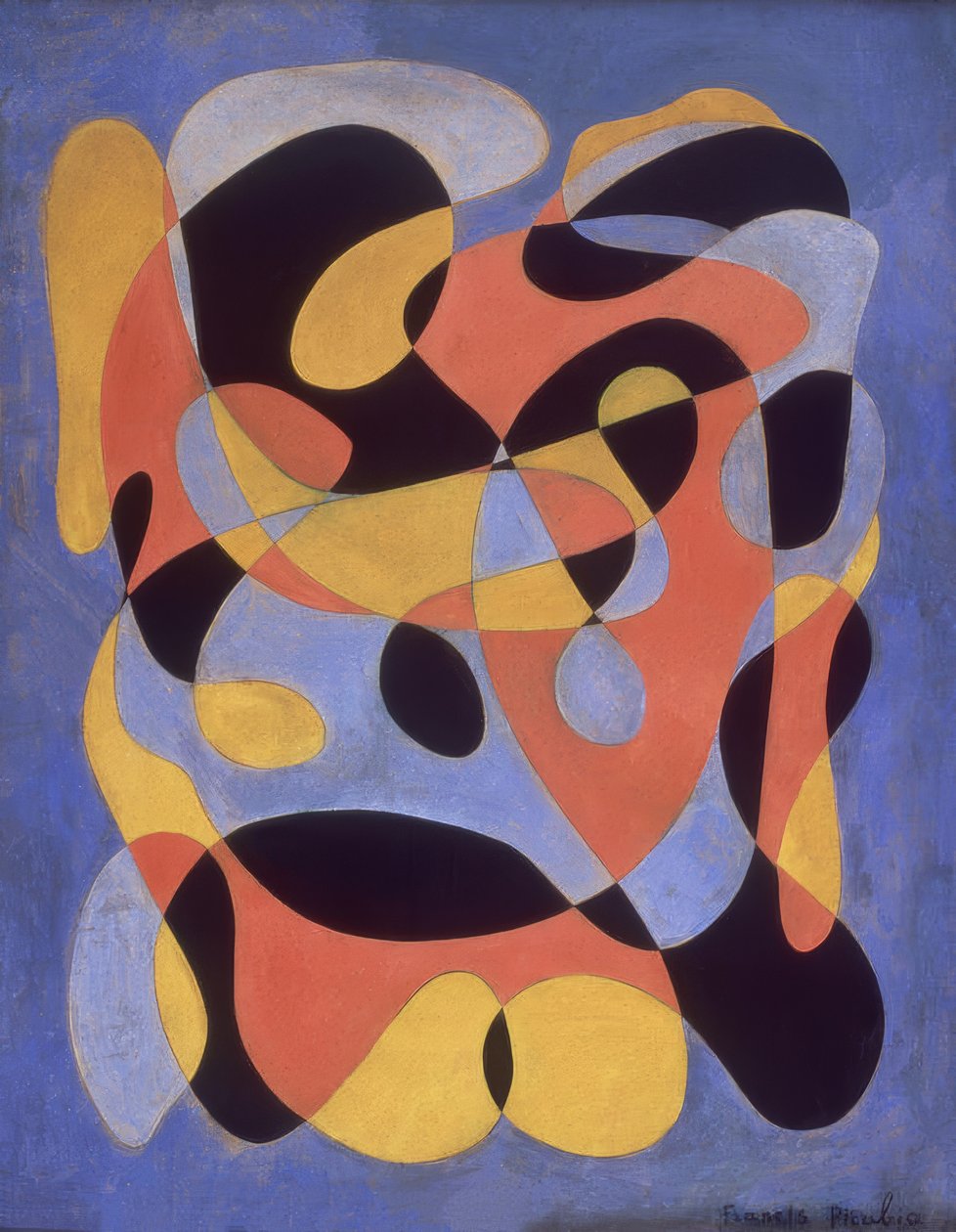 Abstrakt komposition av Francis Picabia