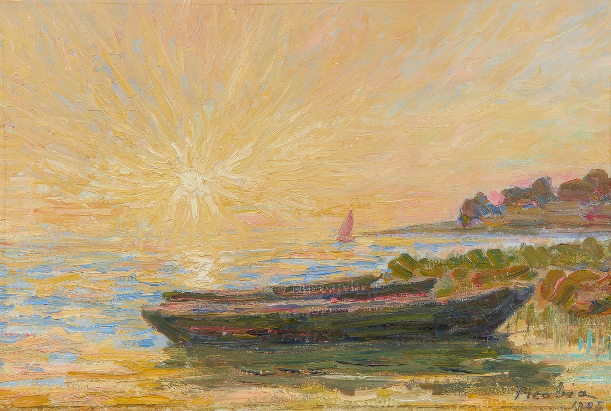 Båtar i Martigues av Francis Picabia