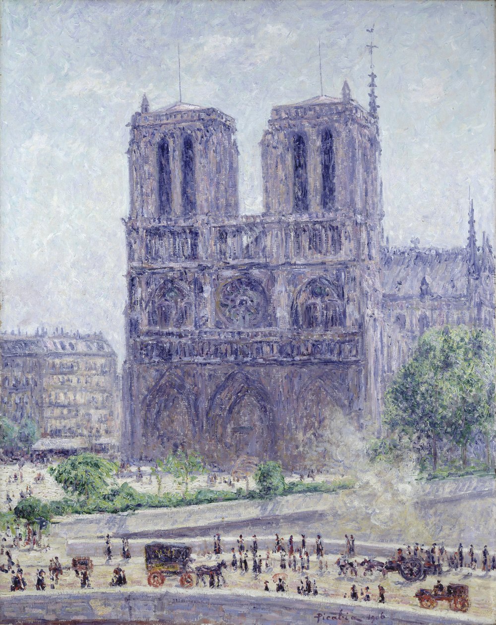 Notre Dame i morgonsolen av Francis Picabia