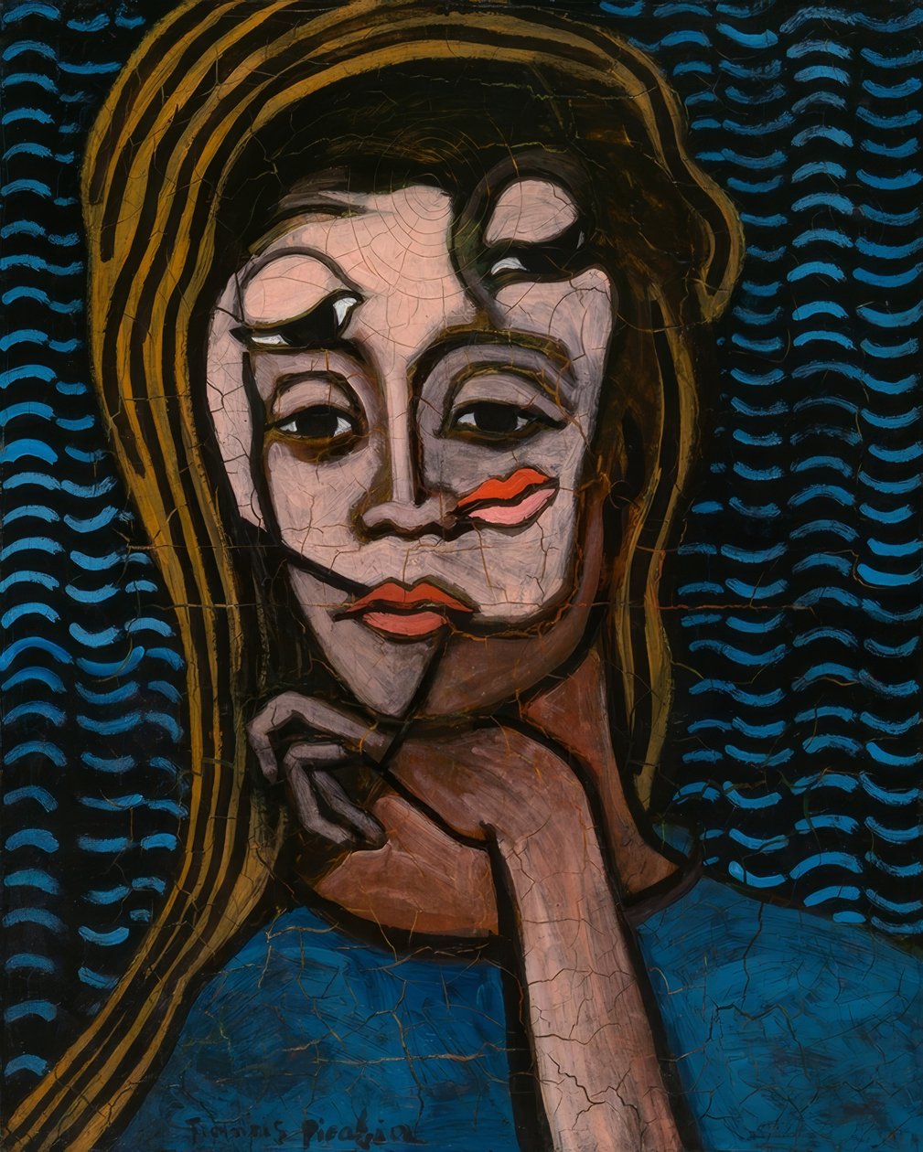 Målning av Madame X av Francis Picabia
