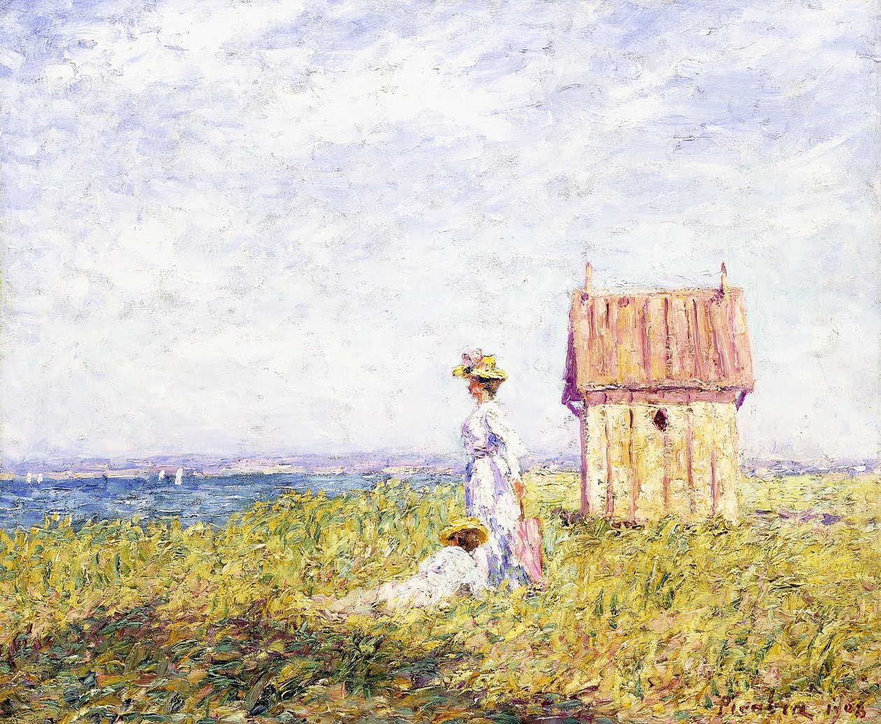 Två kvinnor vid havet av Francis Picabia