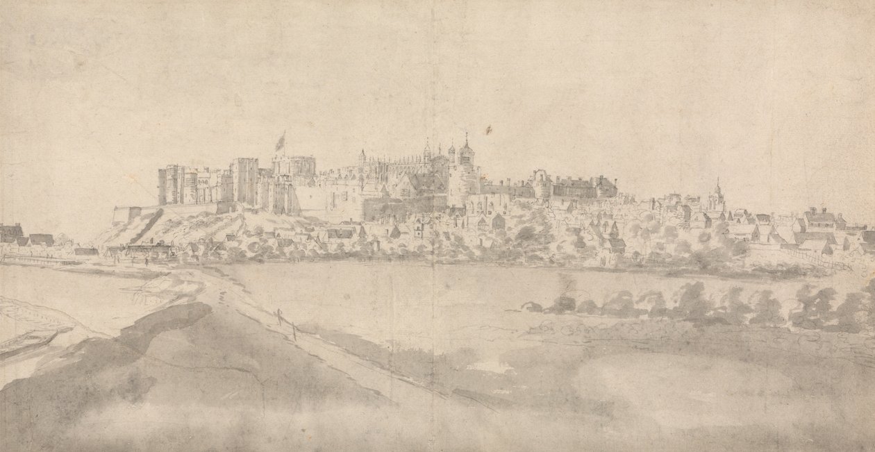 Utsikt över Windsor Castle av Francis Place