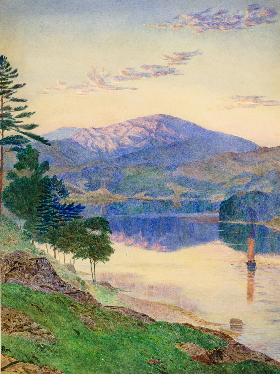 Lake Scene av Francis Powell