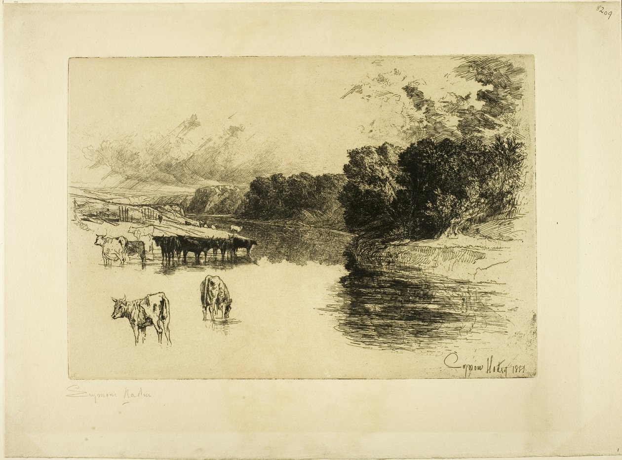 En flod i Lancashire av Francis Seymour Haden