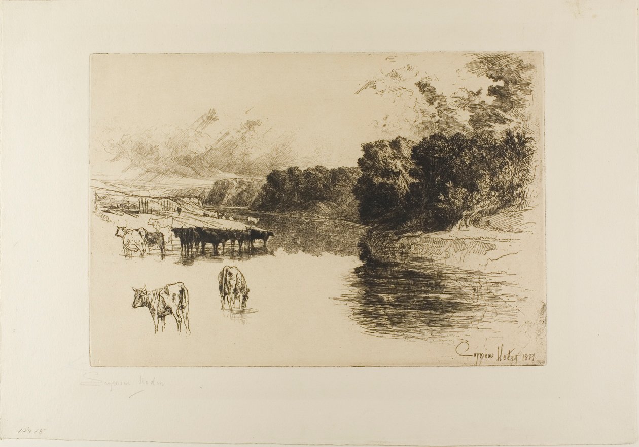 En flod i Lancashire av Francis Seymour Haden
