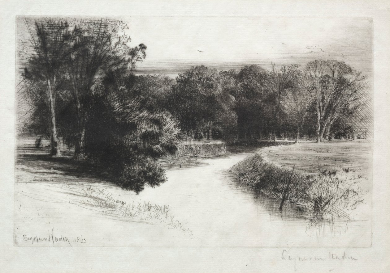 En solnedgång i Irland, 1863. av Francis Seymour Haden