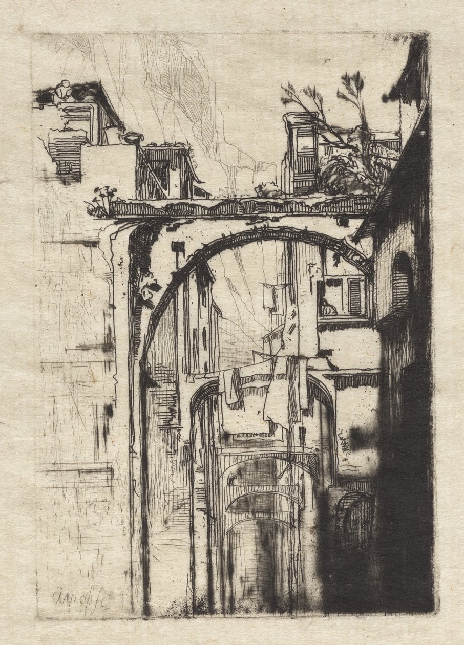 Amalfi av Francis Seymour Haden