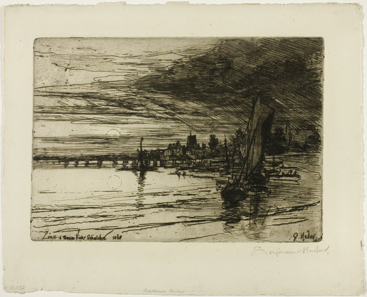 Battersea Bridge av Francis Seymour Haden