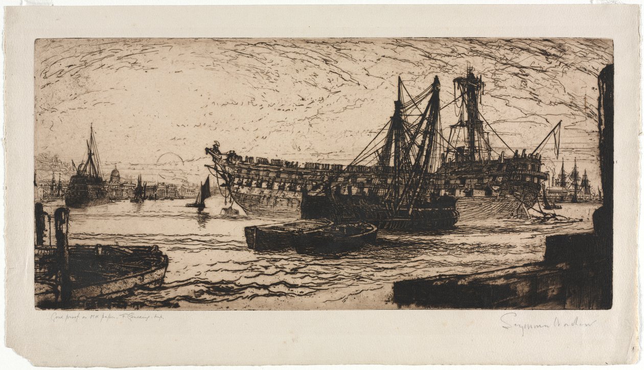 Upplösning av Agamemnon av Francis Seymour Haden