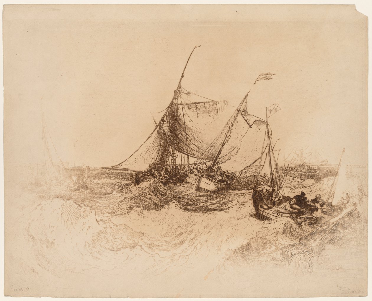 Calais Pier av Francis Seymour Haden